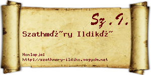 Szathmáry Ildikó névjegykártya