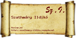 Szathmáry Ildikó névjegykártya