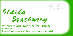 ildiko szathmary business card